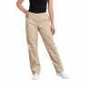 Pantalon médical Beige taille élastiquée Coupe Mixte